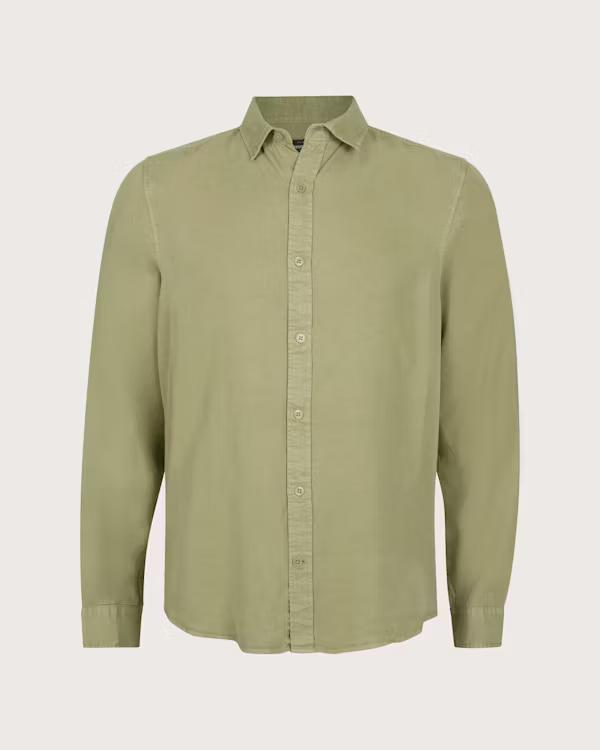 Herrskjorta i Grönt 100% Tencel