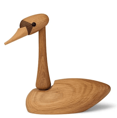 The Swan Trädekoration 19 cm Ek - Confident Living
