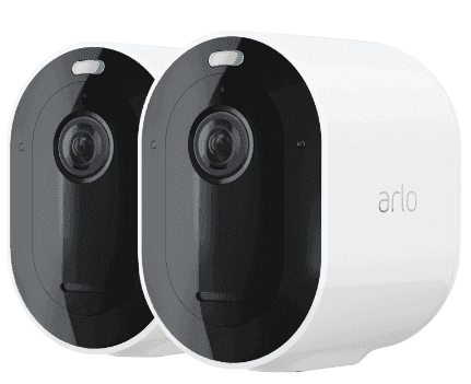 Arlo Pro 4 Spotlight övervakningskamera 2-pack Vit - Kjell & Company