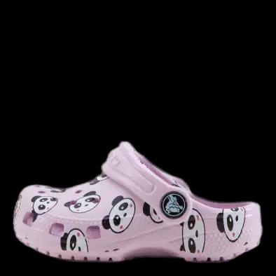 Crocs - Classic panda print clog k pink