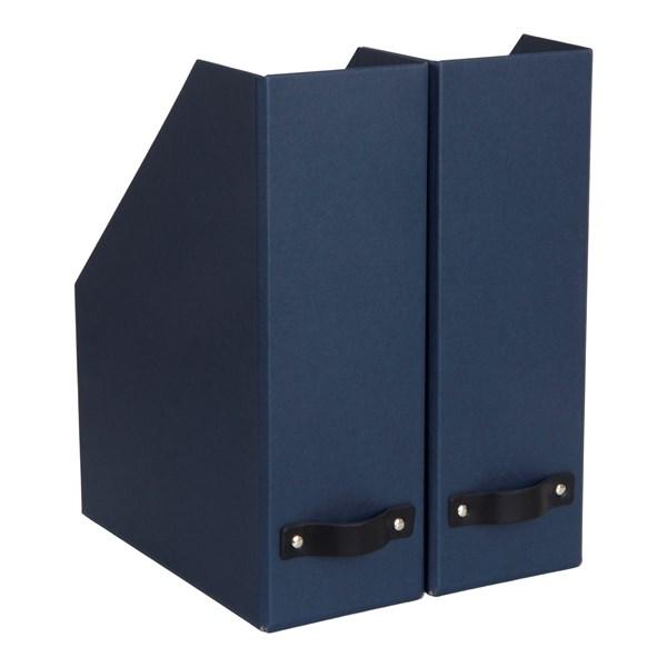 Tidsskriftssamlare 2-pack William blå Bigso
