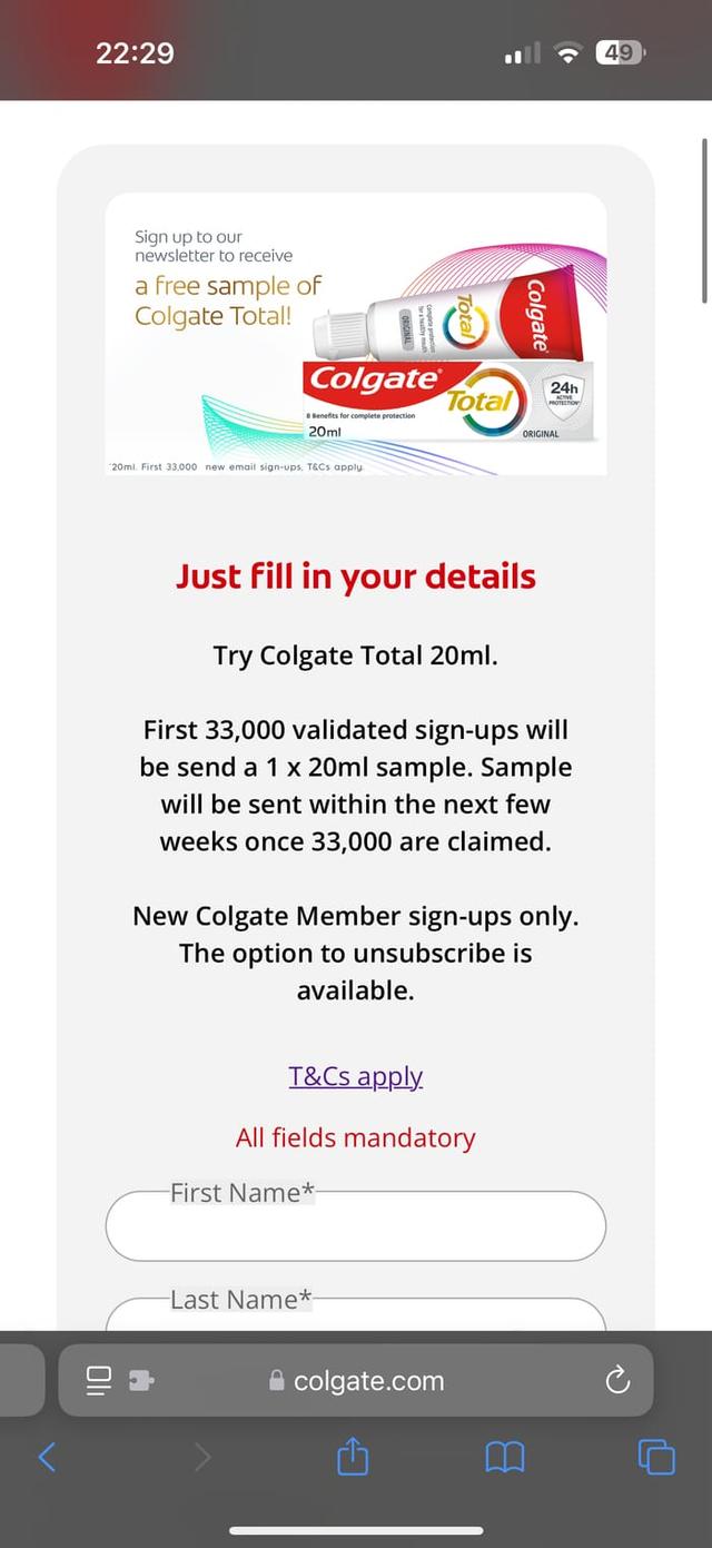 Gratis tandkräm - Välj den vi vill testa, totalt 20 ml test