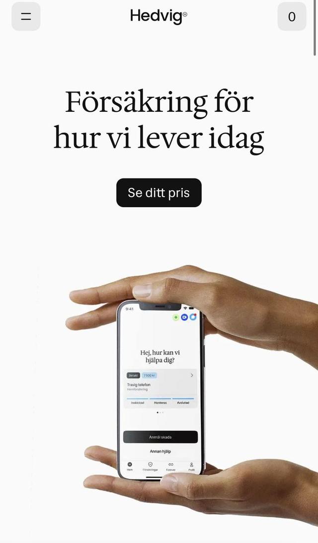 25% rabatt hos Hedvig i 6 månader - Försäkringsbolag