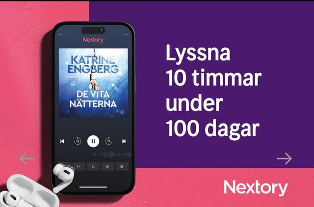 Nextory - Läs och lyssna 10 timmar gratis under 100 dagar