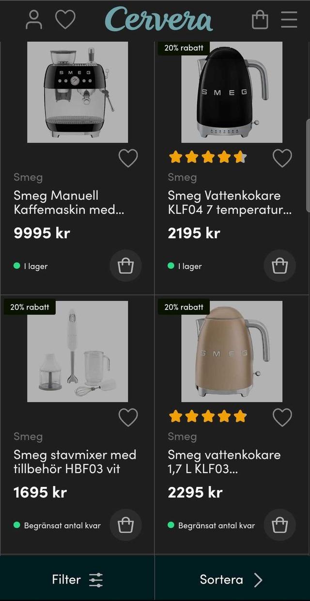 20% rabatt på SMEG
