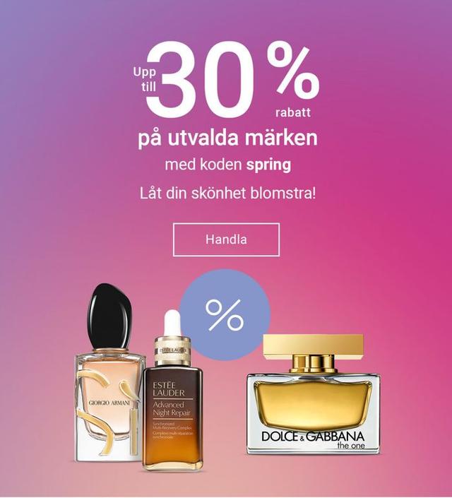 Notino - fynda märkesvaror - 30 % rabatt med kod