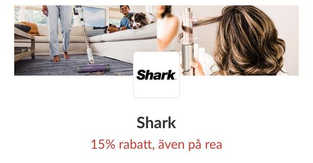 15% rabatt hos Shark