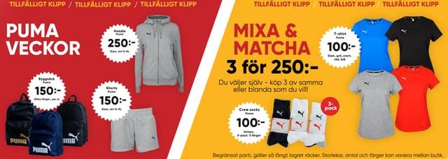 Puma-veckor hos Dollarstore – kläder till fyndpris