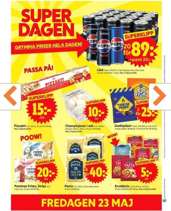 Superdagen på Ica Supermarket 23 Maj