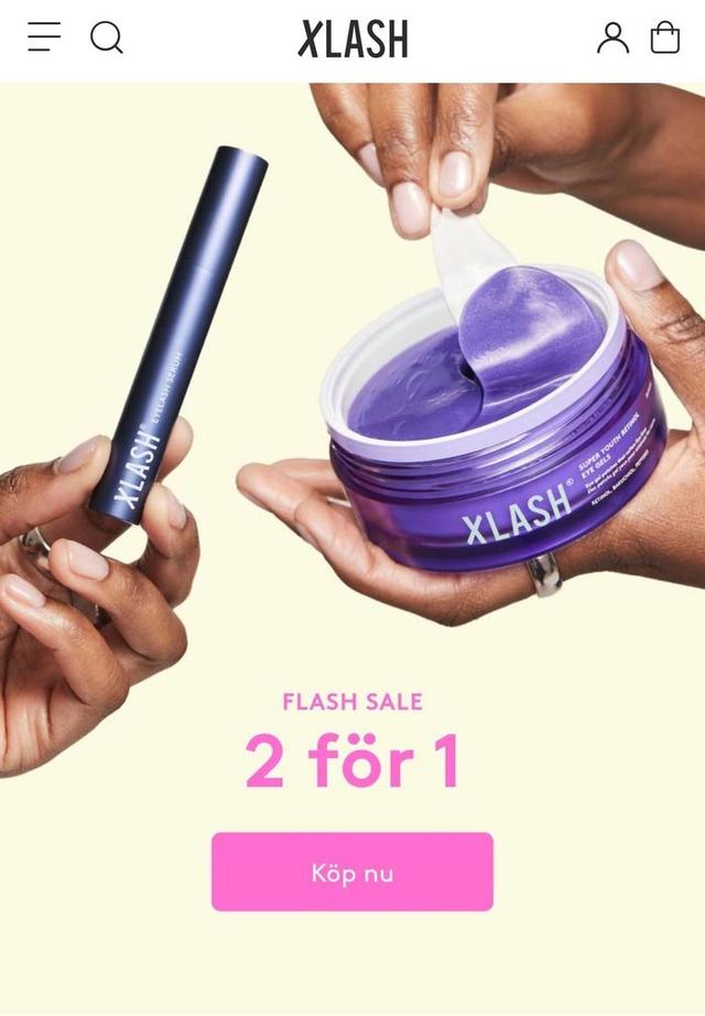 Xlash 2 för 1 + 25% extra