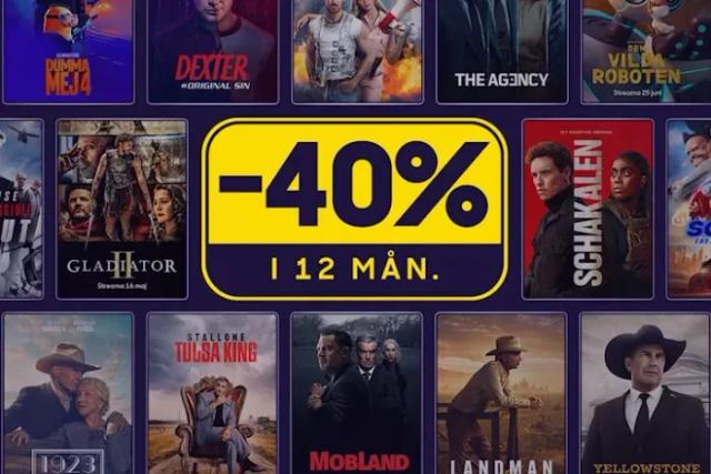 Sky Showtime: 40% Rabatt i Ett År