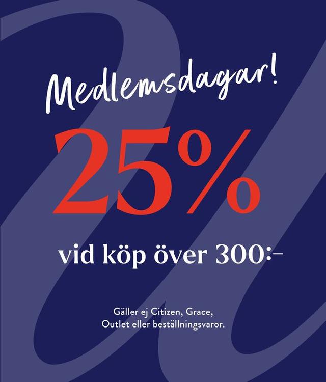 Medlemsdagar hos Ur&Penn 25% rabatt vid köp över 300kr