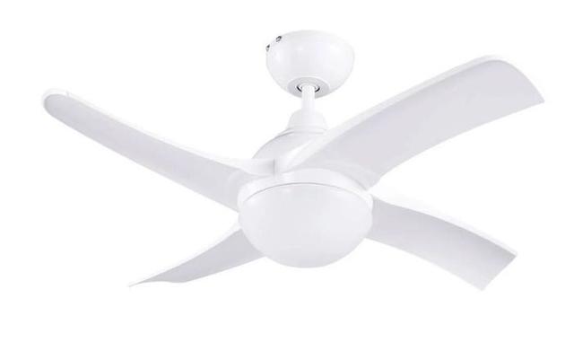 Sygonix 55W Ceiling Fan 910x370mm White
