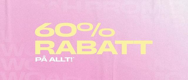 Boohoo - 60% rabatt på allt