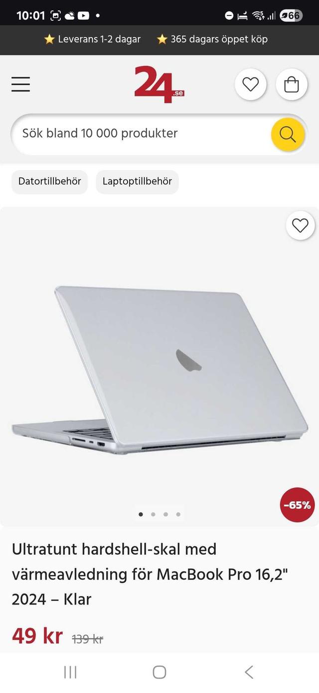 Ultratunt Värmeavledande MacBook 16,2" 2024 Skal