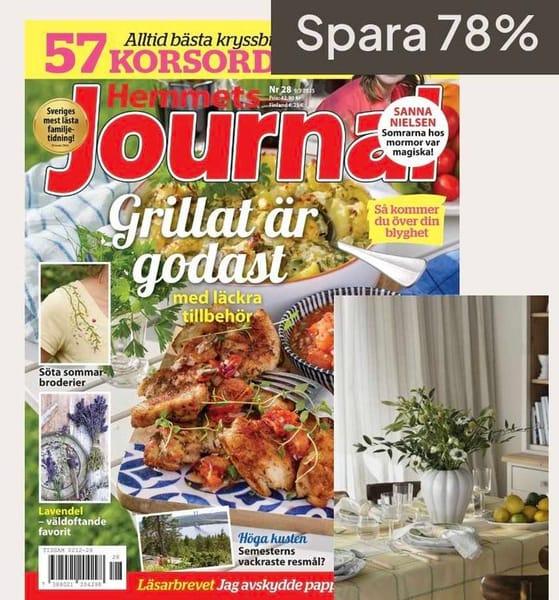 Prenumerera på Hemmets Journal och få en rutig duk!