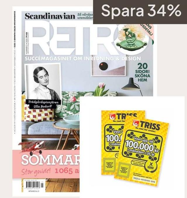 Prenumerera på tidningen RETRO och få trisslotter