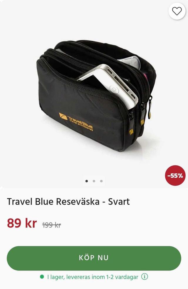 Travel Blue Svart Resväska - Elegant Design