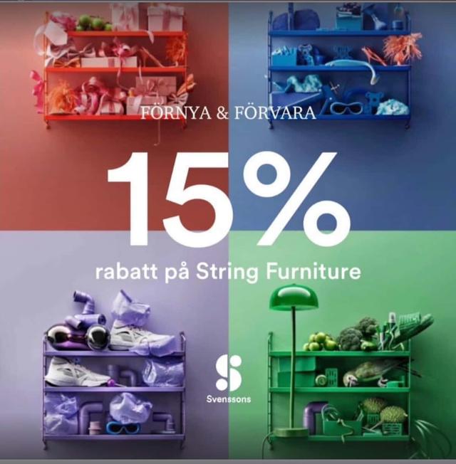 String Furniture 15% rabatt - glashusetmalmo.se
