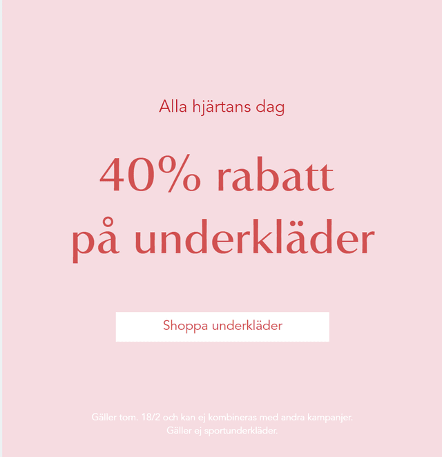 40 % på underkläder - Pierre Robert