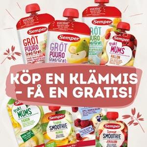 Köp en klämmis från Semper - få en gratis!