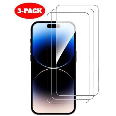 3-PACK - iPhone 15 skärmskydd i härdat glas