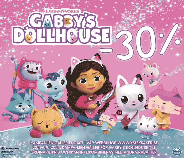 30% på Gabbys Dockskåp endast online