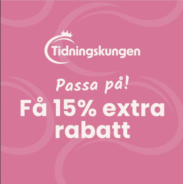 Tidningskungen - 15% extra rabatt i 48 H