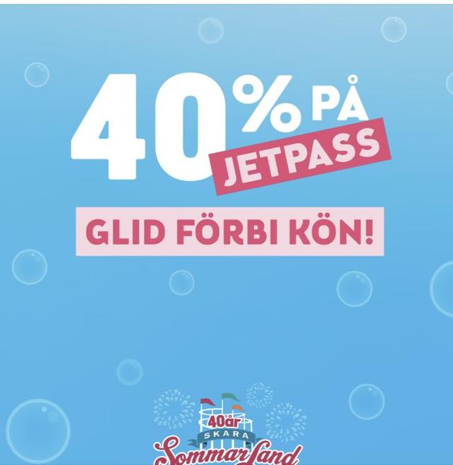 40 % på Jetpass - Skara Sommarland
