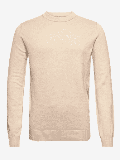 Bertoni Jonas L/s Crew Neck Knit (805 Sand/Beige) - Boozt