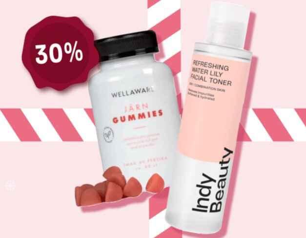 Lucka 13 - 30% rabatt på Indy Beauty och WellAware - MEDS Apotek