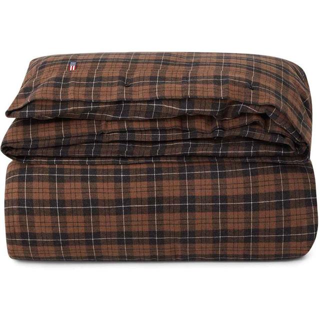 Checked Cotton Flannel Påslakan 150x210 cm Lexington