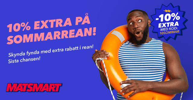 10% extra på rean!
