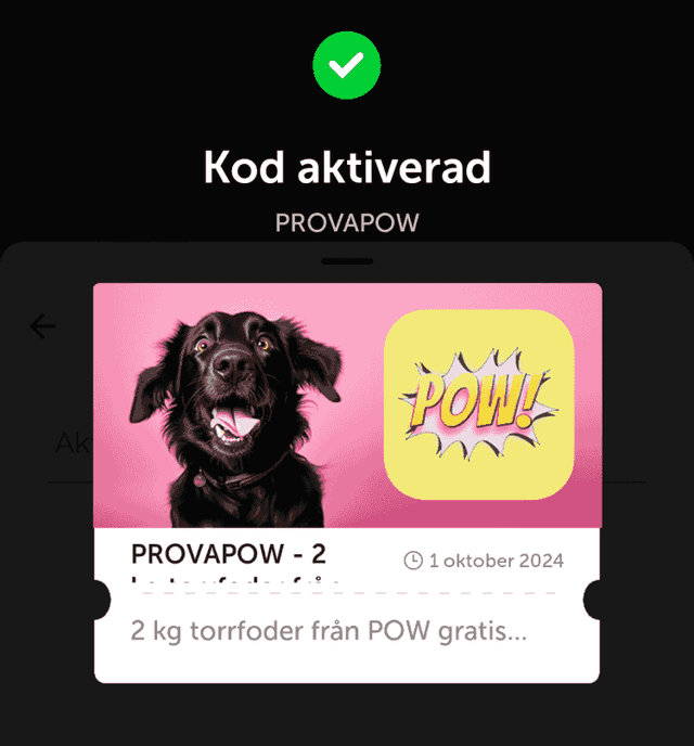 2 kg POW torrfoder gratis!