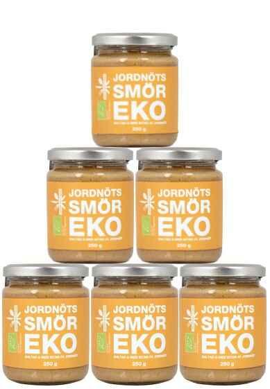 25% rabatt på storpack Jordnötssmör Crunchy 250g - EU EKO (6 Pack)