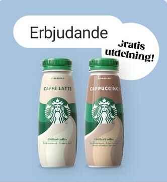 Gratis Starbucks 220 ml hos Pressbyrån