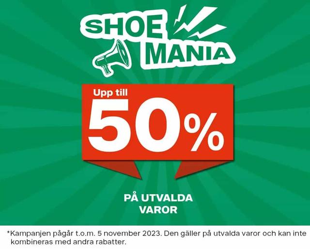 Upp till 50% rabatt på utvalda varor hos Deichmann!
