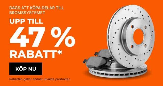 Upp till 47% rabatt på bromsdelar hos Autodoc
