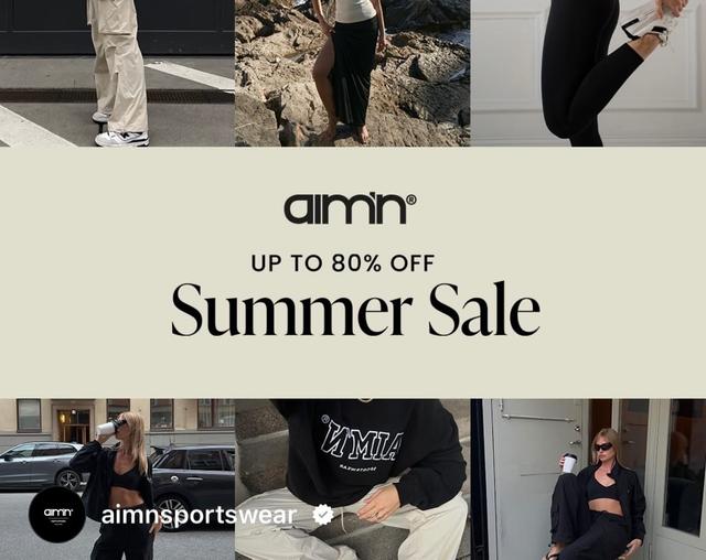 Sommarrea upp till 80 % - AIM'N