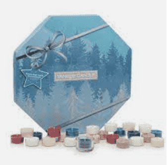 Yankee Candle - Adventskrans julekalender 2023 - blå - 24 lys - ComputerSalg