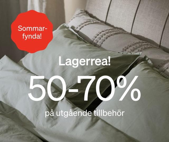 Lagerrea - 50-70% på KungSängen