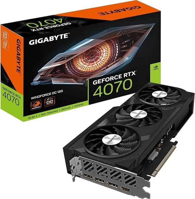 Gigabyte GeForce RTX 4070 Windforce OC HDMI 3xDP 12GB