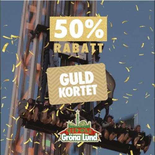 50 % på Guldkortet till Gröna Lund