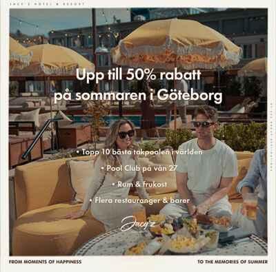 Upp till 50% rabatt på Jacy'z Hotel & Resort i Göteborg