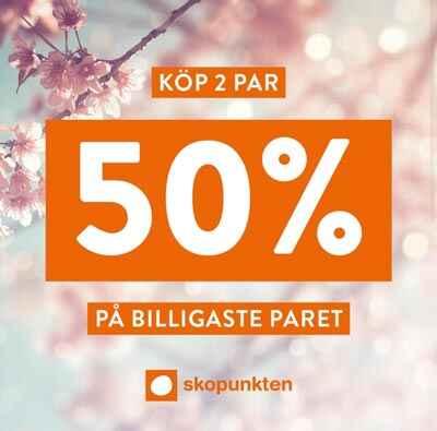 Skopunkten - köp 2 par och få 50% på billigaste paret