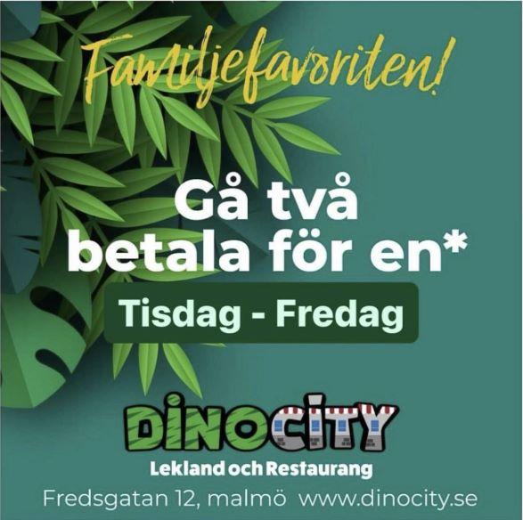 DinoCity Malmö - 2 för 1 under hela september