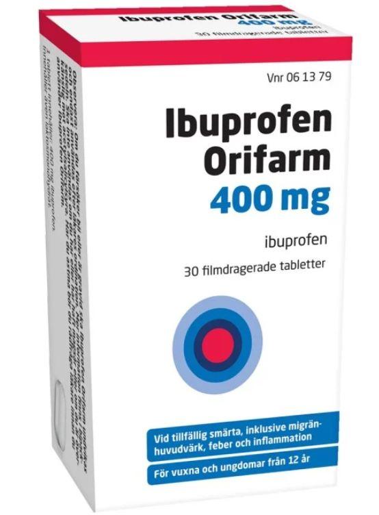 Ibuprofen Orifarm 400mg, 30 st