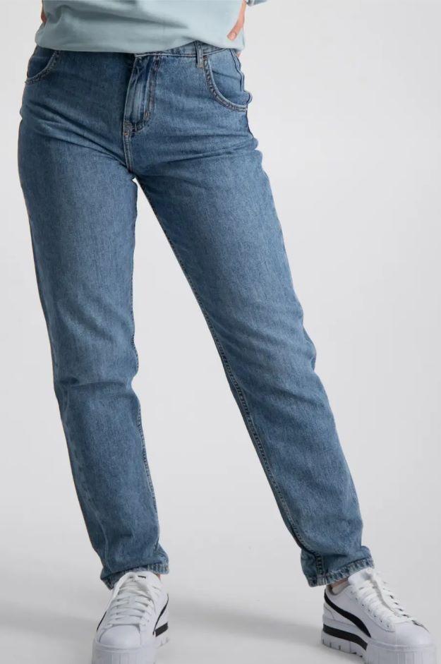 Calvin Klein blå barrel jeans för tjejer