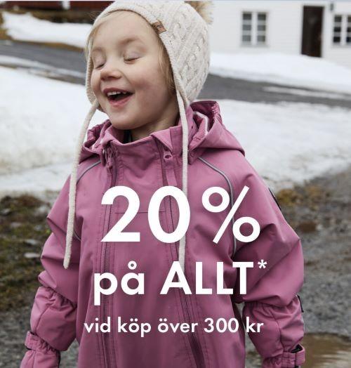 20 % på Polarn & Pyret vid köp över 300 kr