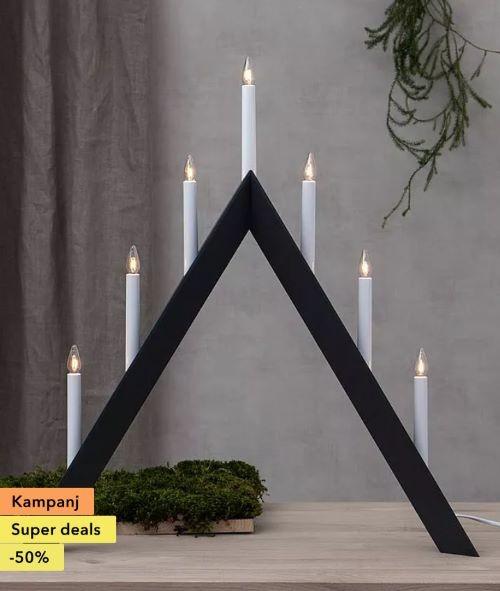 Arrow ljusstake i grått